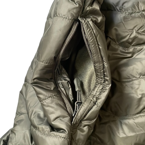 Aventure Quilted Down Snap Faux Wrap Fleece Lined Mini Skirt - Picture 7 of 7